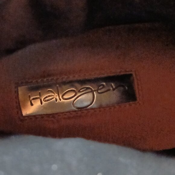 HALOGEN By Nordstrom Black Leather Zip Ankle Strap Boots EUC - Picture 9 of 14